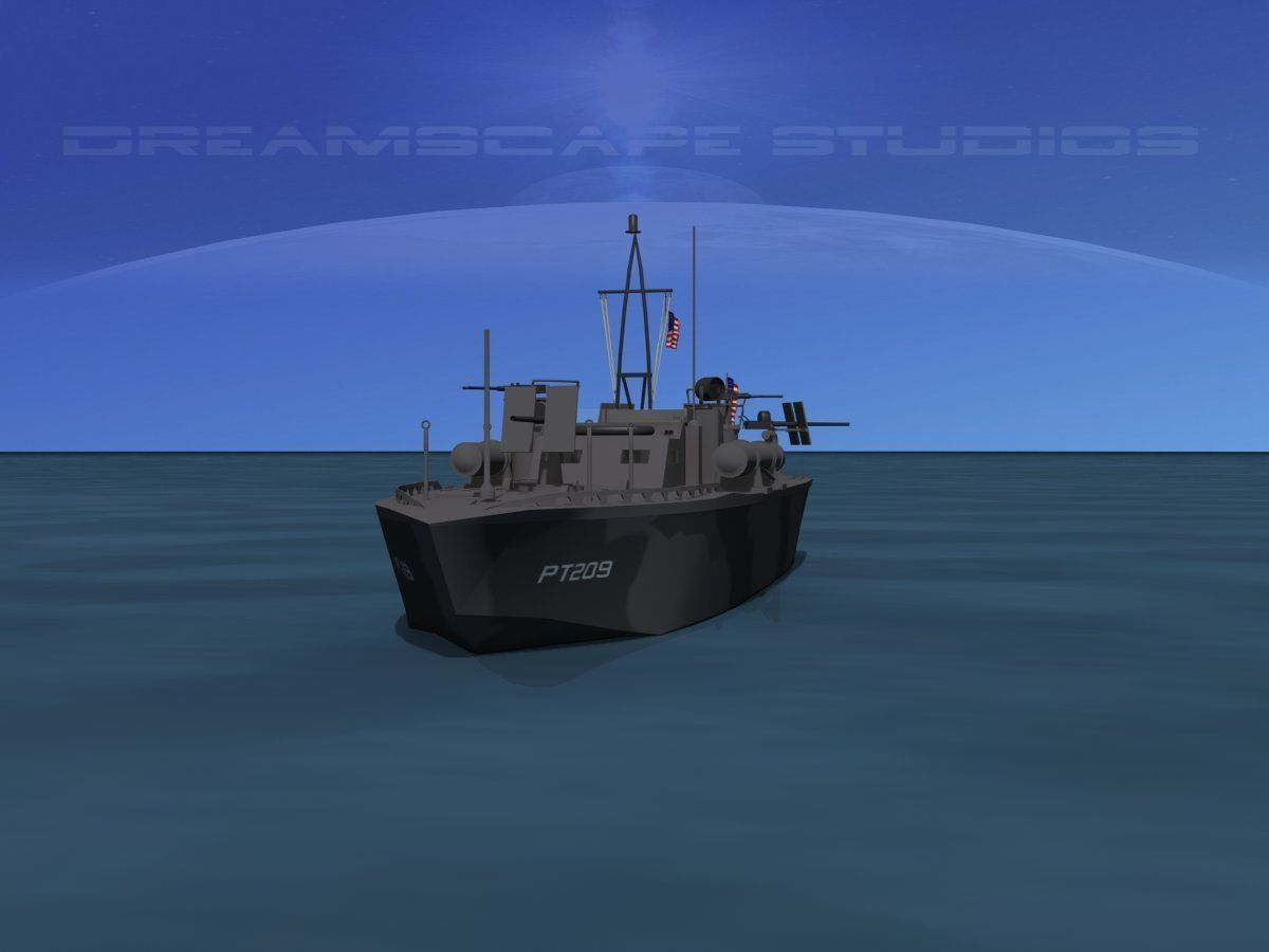 Elco PT Boat PT-209 3D model_1