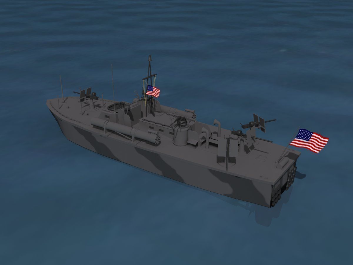 Elco PT Boat PT-209 3D model_8