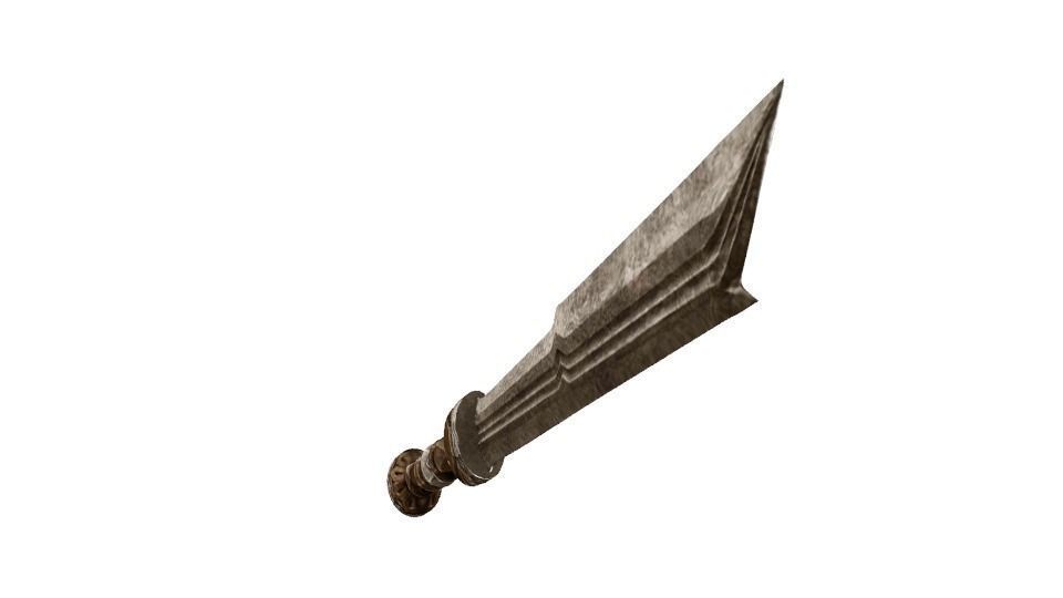 Fili Sword low-poly Low-poly 3D model_1