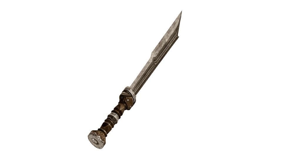 Fili Sword low-poly Low-poly 3D model_0