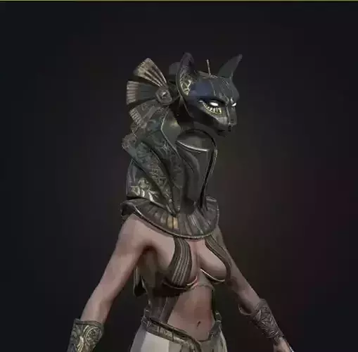 Bastet Jaffa Low-poly 3D model