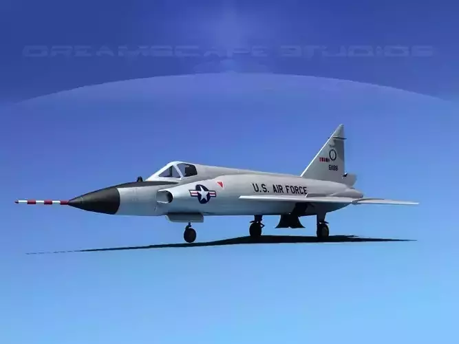 Convair F-102 Delta Dagger TEX ANG 3D model