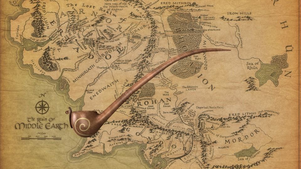 Bilbos Pipe Low-poly 3D model_1