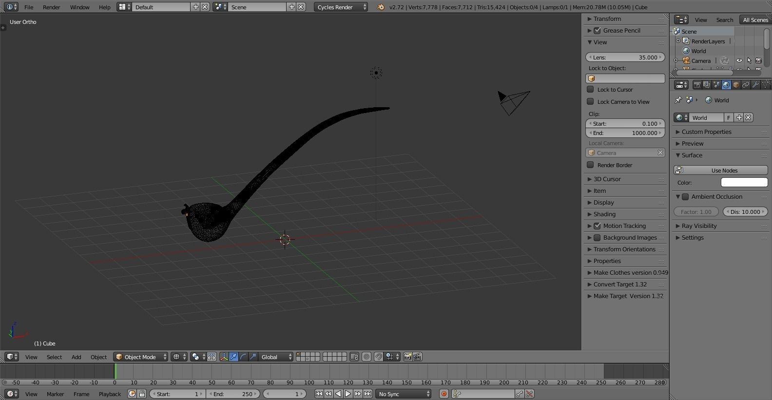 Bilbos Pipe Low-poly 3D model_6