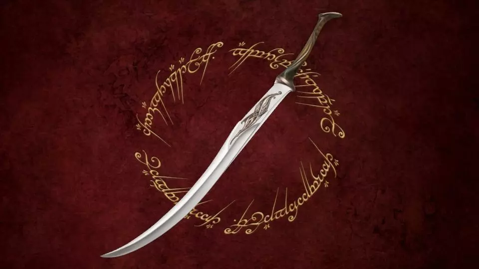 Elf Sentry Sword low-poly Low-poly 3D model
