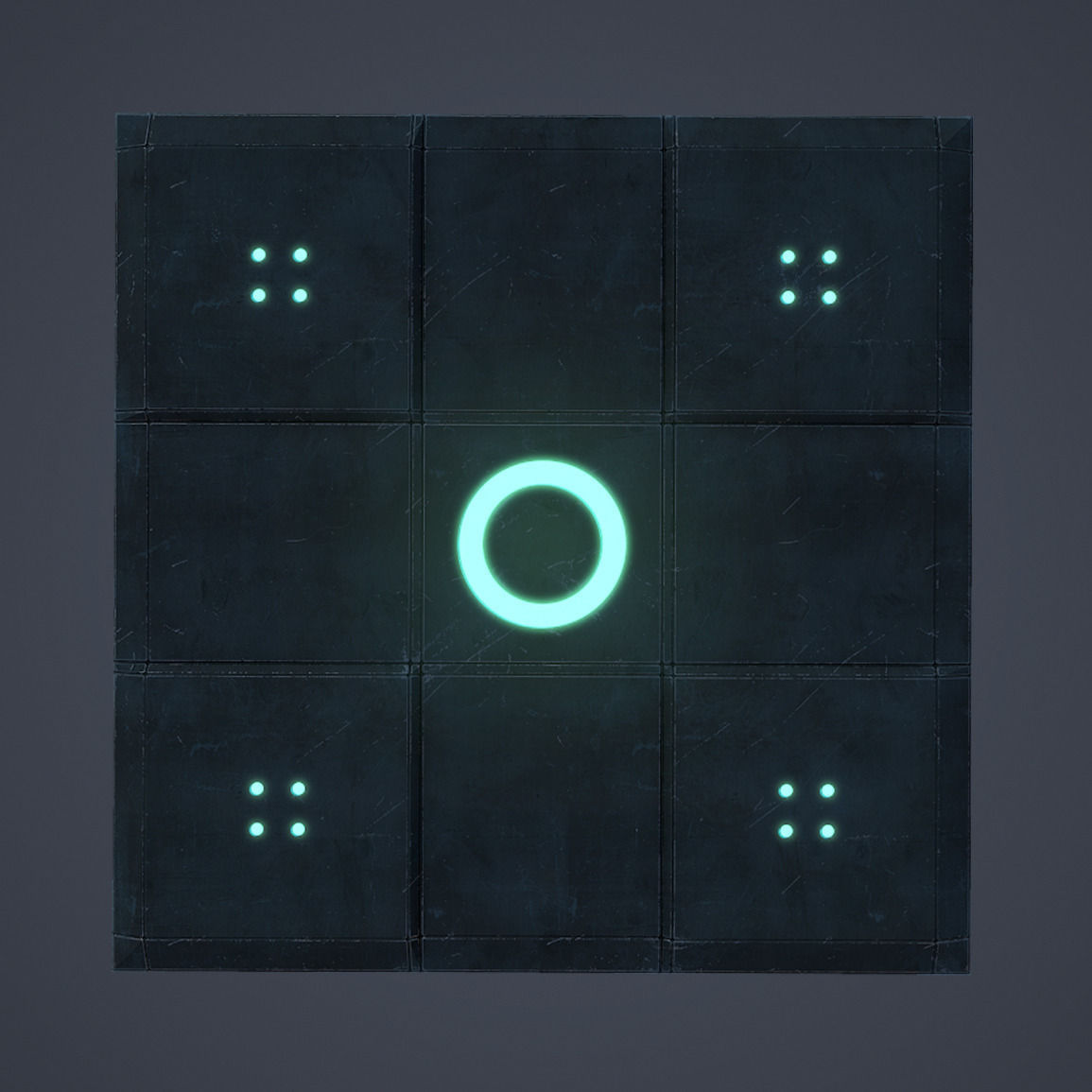 Sci-Fi Floor - Low Poly Free low-poly 3D model_3
