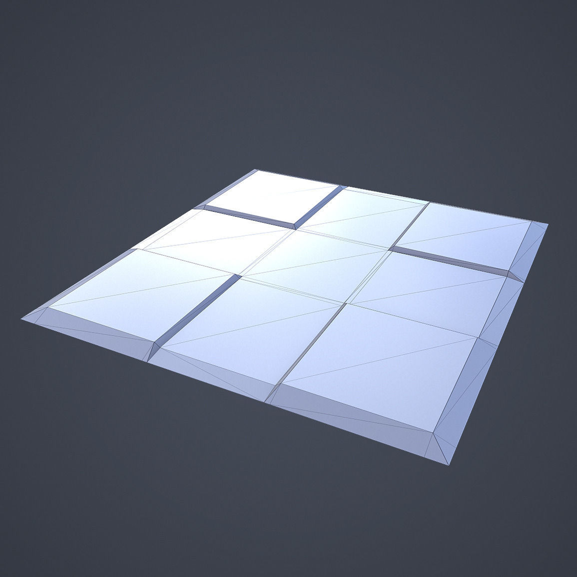Sci-Fi Floor - Low Poly Free low-poly 3D model_2