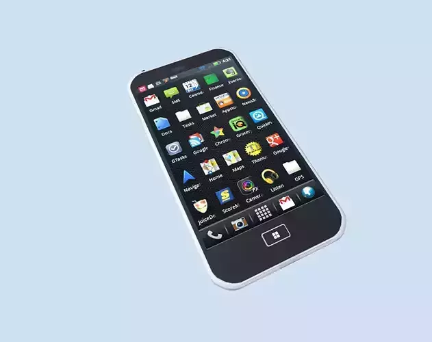 modern smartphone Free 3D model