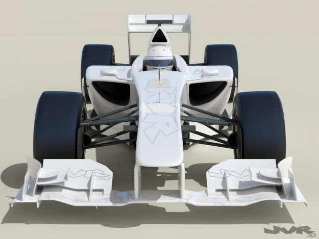 Generic F1 2013 Race Car 3D model_10
