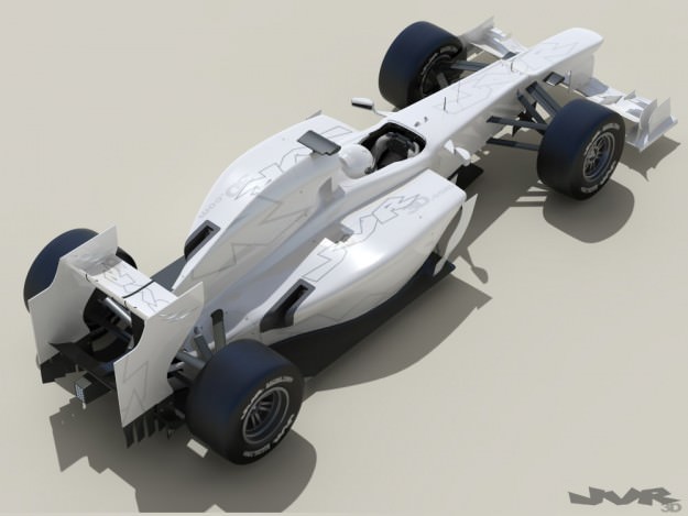 Generic F1 2013 Race Car 3D model_1