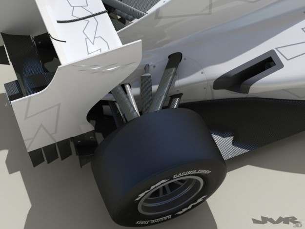 Generic F1 2013 Race Car 3D model_5