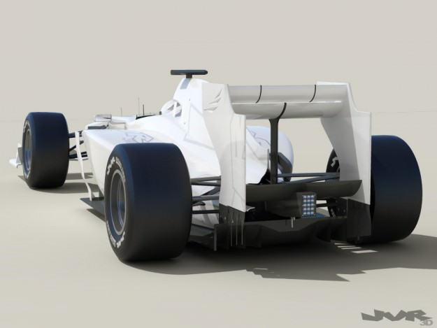 Generic F1 2013 Race Car 3D model_4