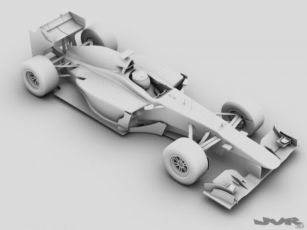 Generic F1 2013 Race Car 3D model_12