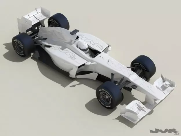 Generic F1 2013 Race Car 3D model_0