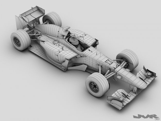 Generic F1 2013 Race Car 3D model_13