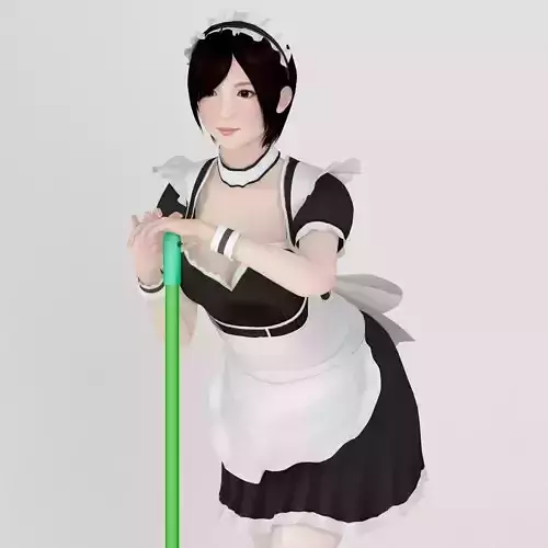 Rina maid pose 01 3D model