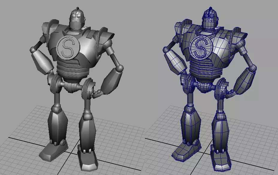the iron giant Low-poly 3D model