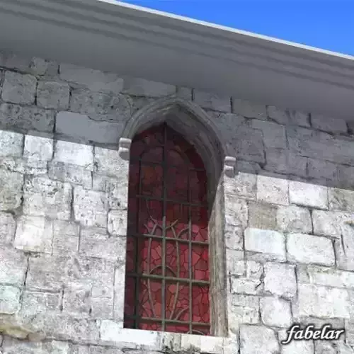 Stained glass window 3D model
