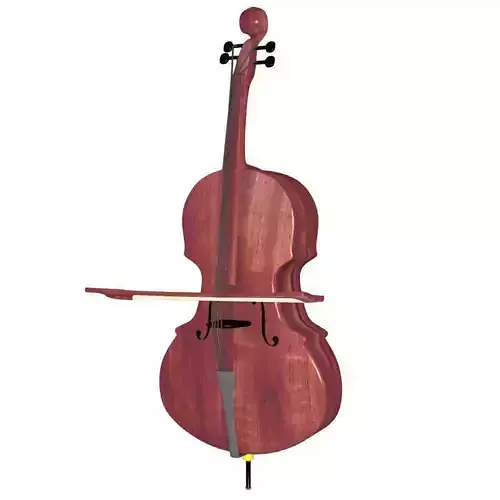 Cello with bow and rosin