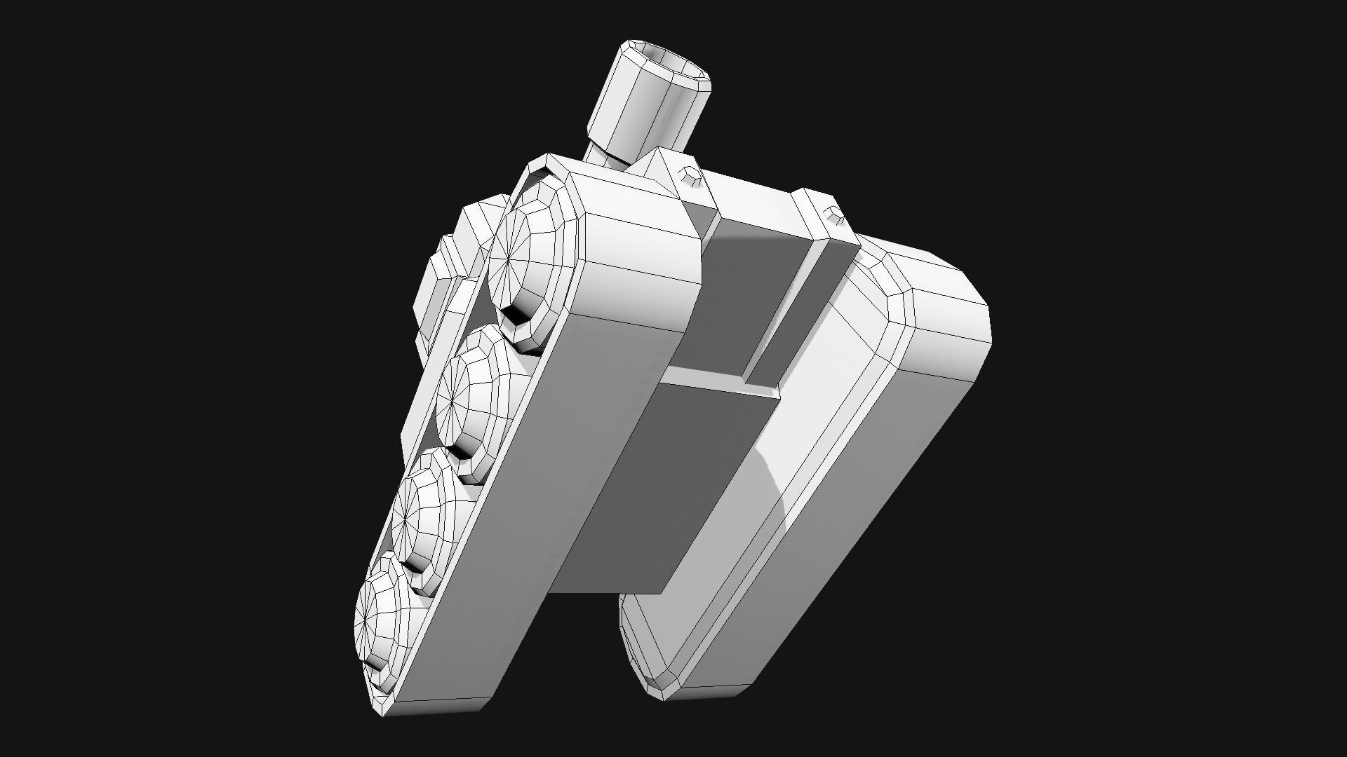 Toon Tank 02 Low-poly 3D model_8