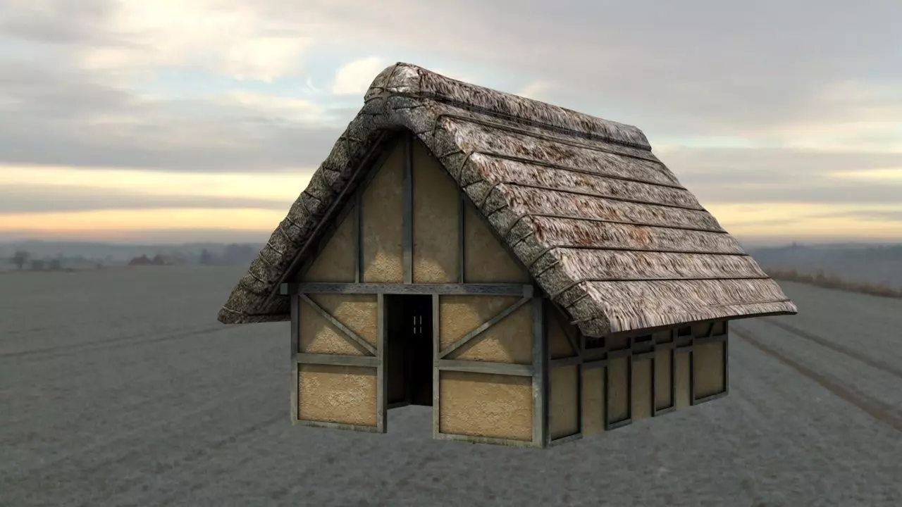 Saxon House 3D model_0