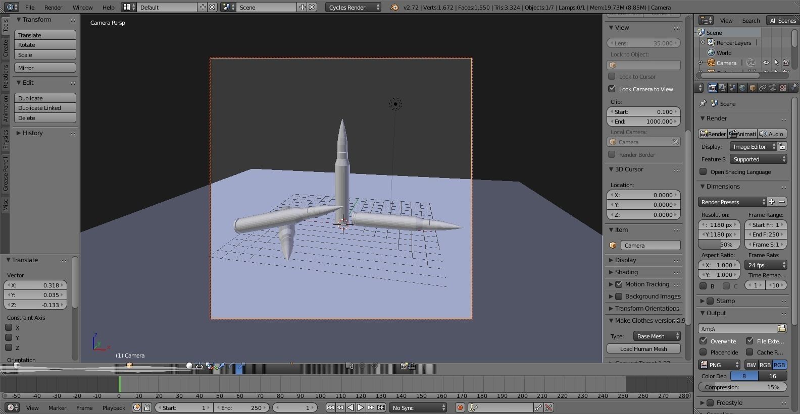 Brass Bullets low-poly Low-poly 3D model_2