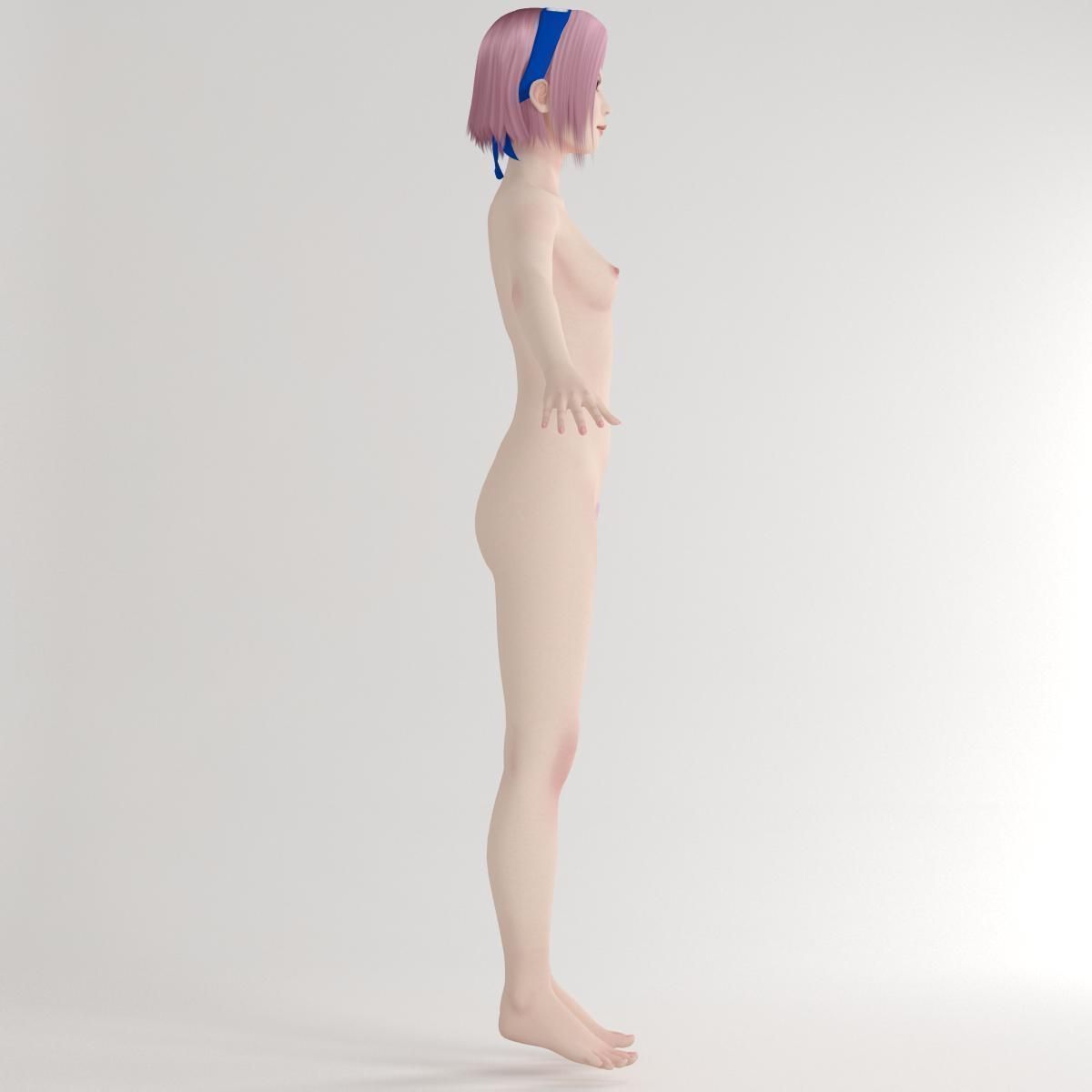 T pose nonrigged model of Sakura Haruno  3D model_12