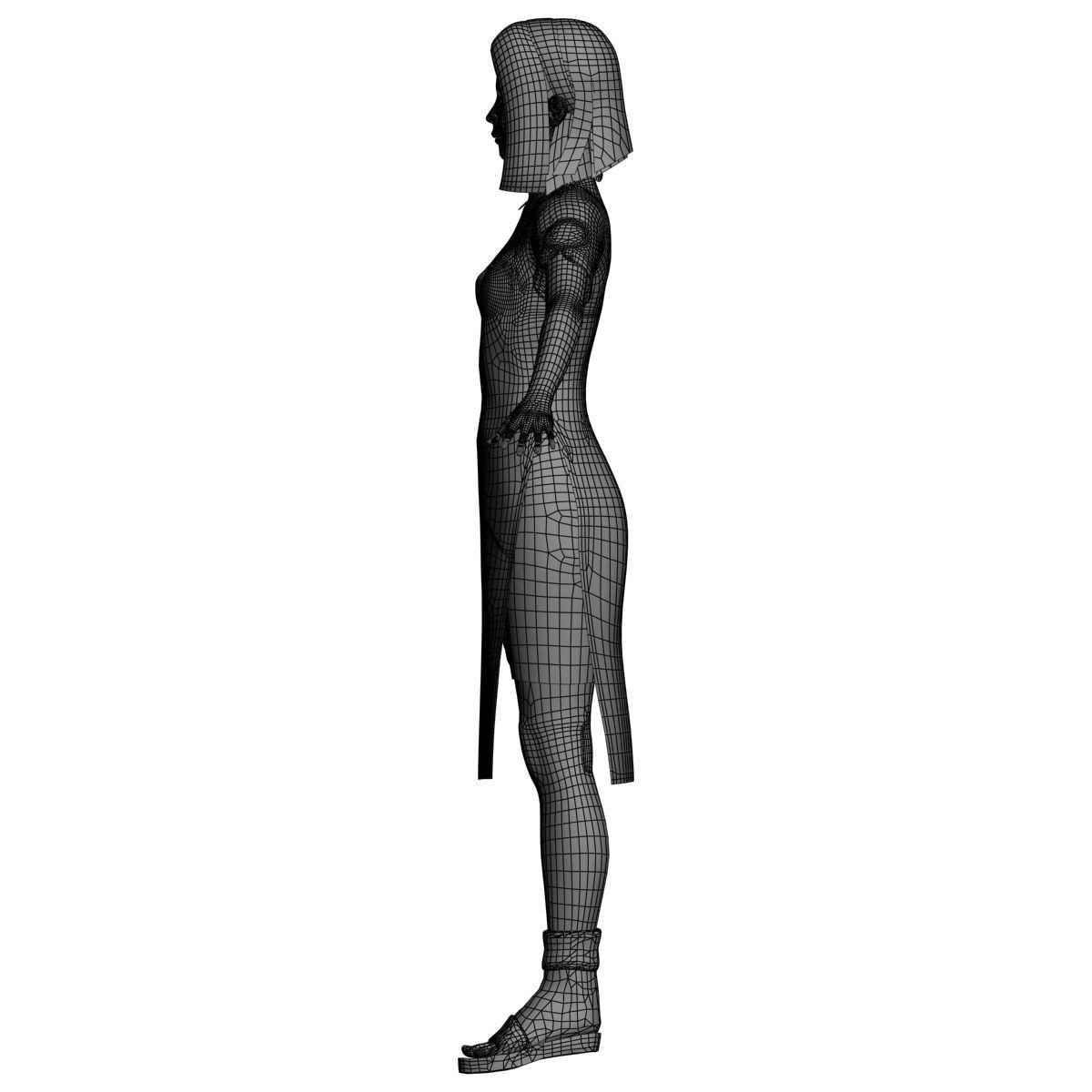 T pose rigged model of Sakura Haruno 3D model_17