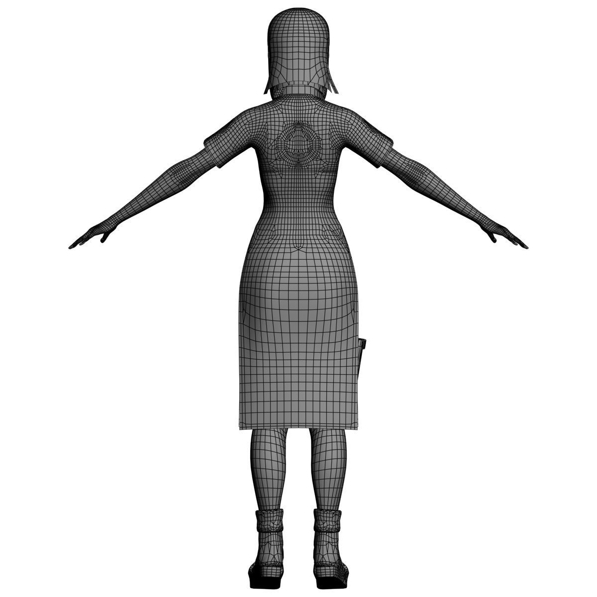 T pose rigged model of Sakura Haruno 3D model_15