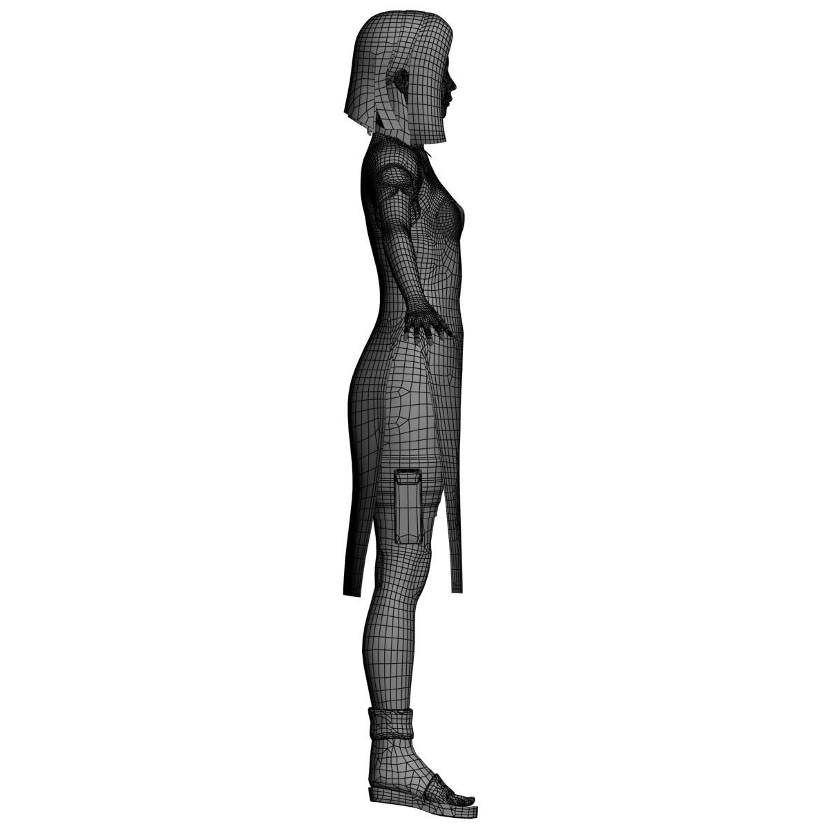 T pose rigged model of Sakura Haruno 3D model_16