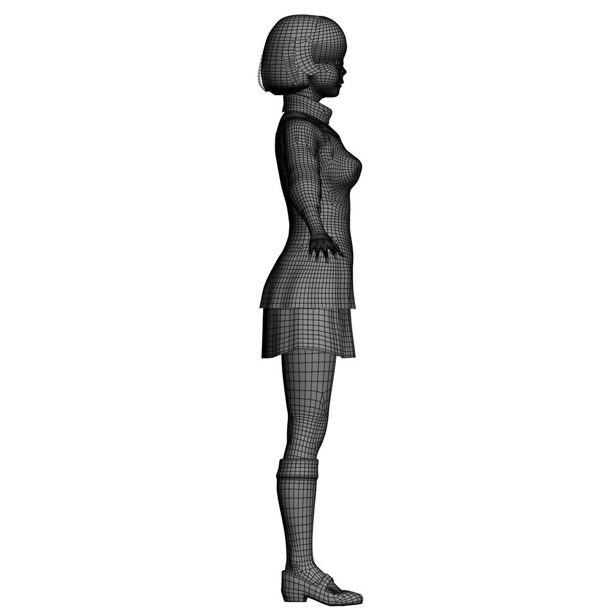 T pose rigged model of Velma Dinkley  3D model_15