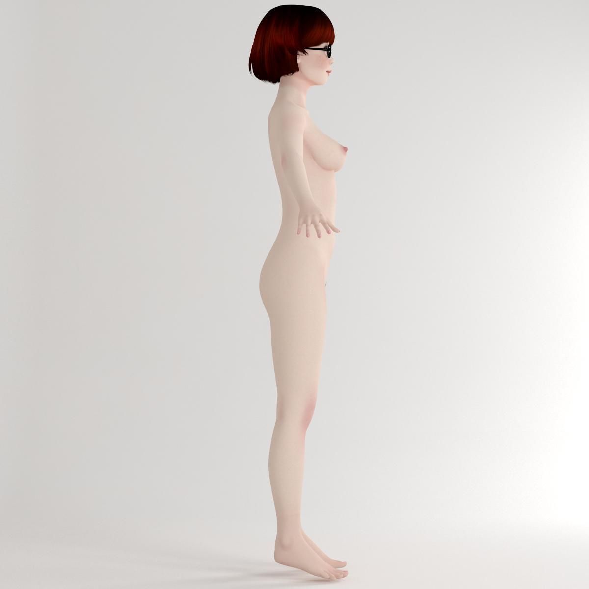 T pose rigged model of Velma Dinkley  3D model_13