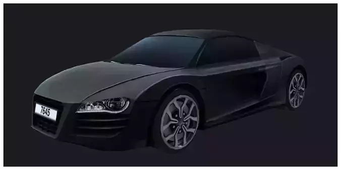 Car  audi r8 Low-poly 3D model