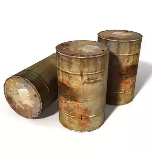 Rusty 55 Gallon Steel Drum