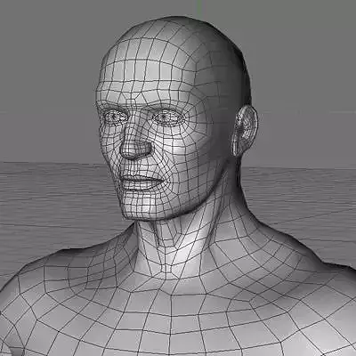 Man topology 3D model