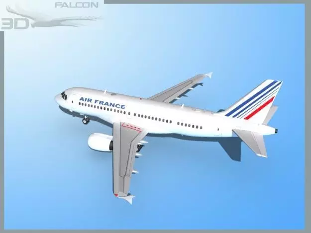 Falcon3D A319 Air France 3D model
