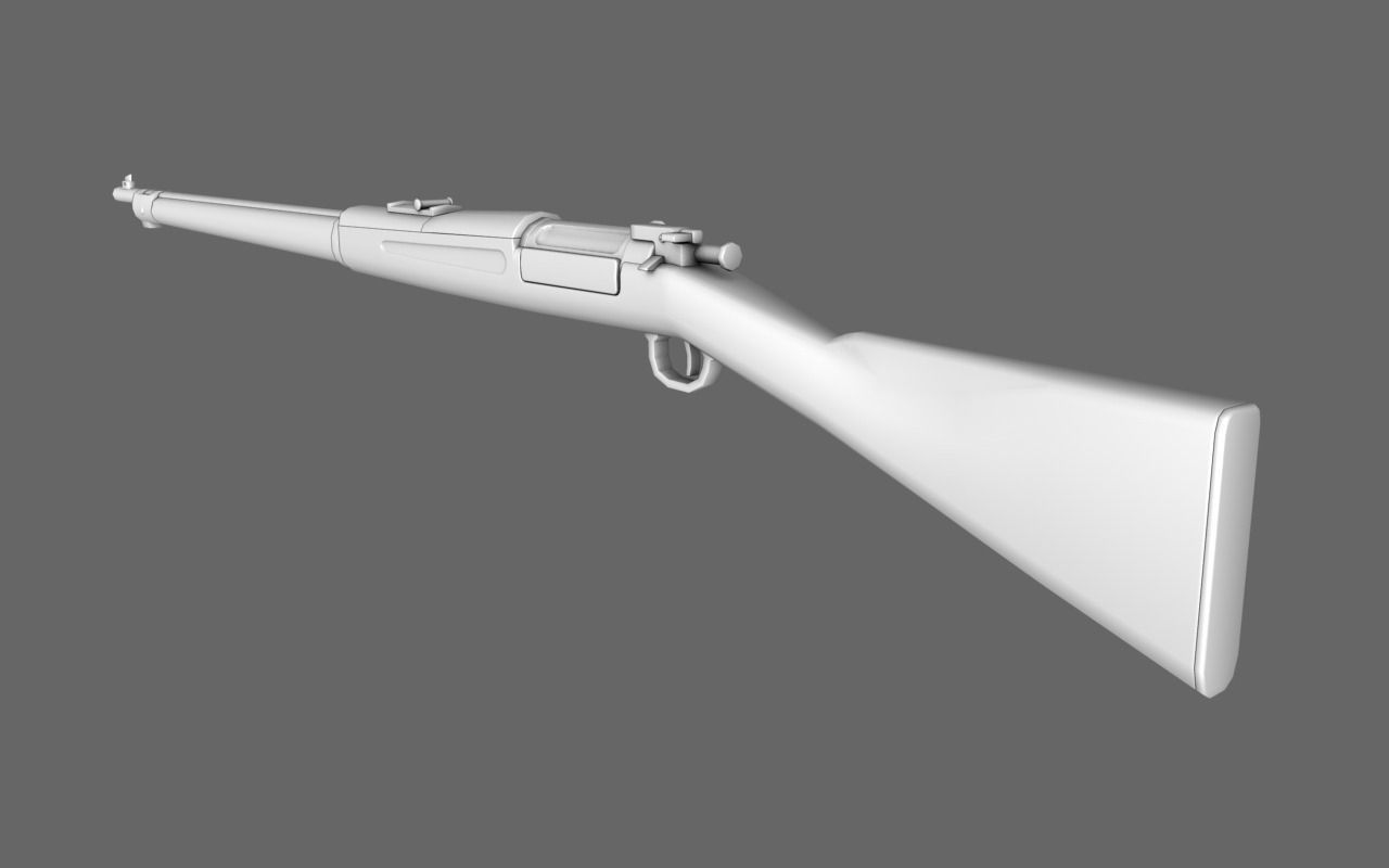 Krag Rifle Free 3D model_3