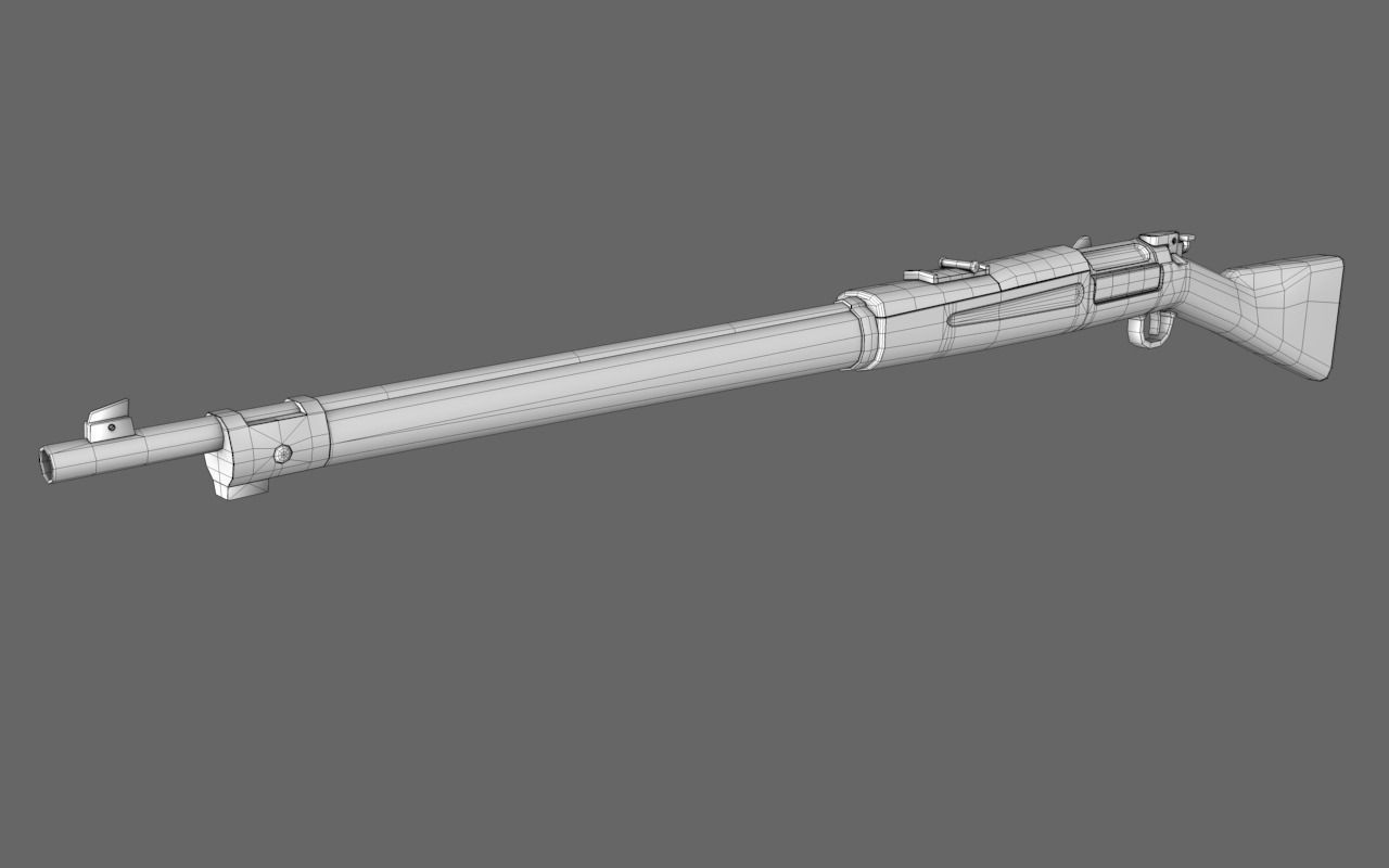 Krag Rifle Free 3D model_6