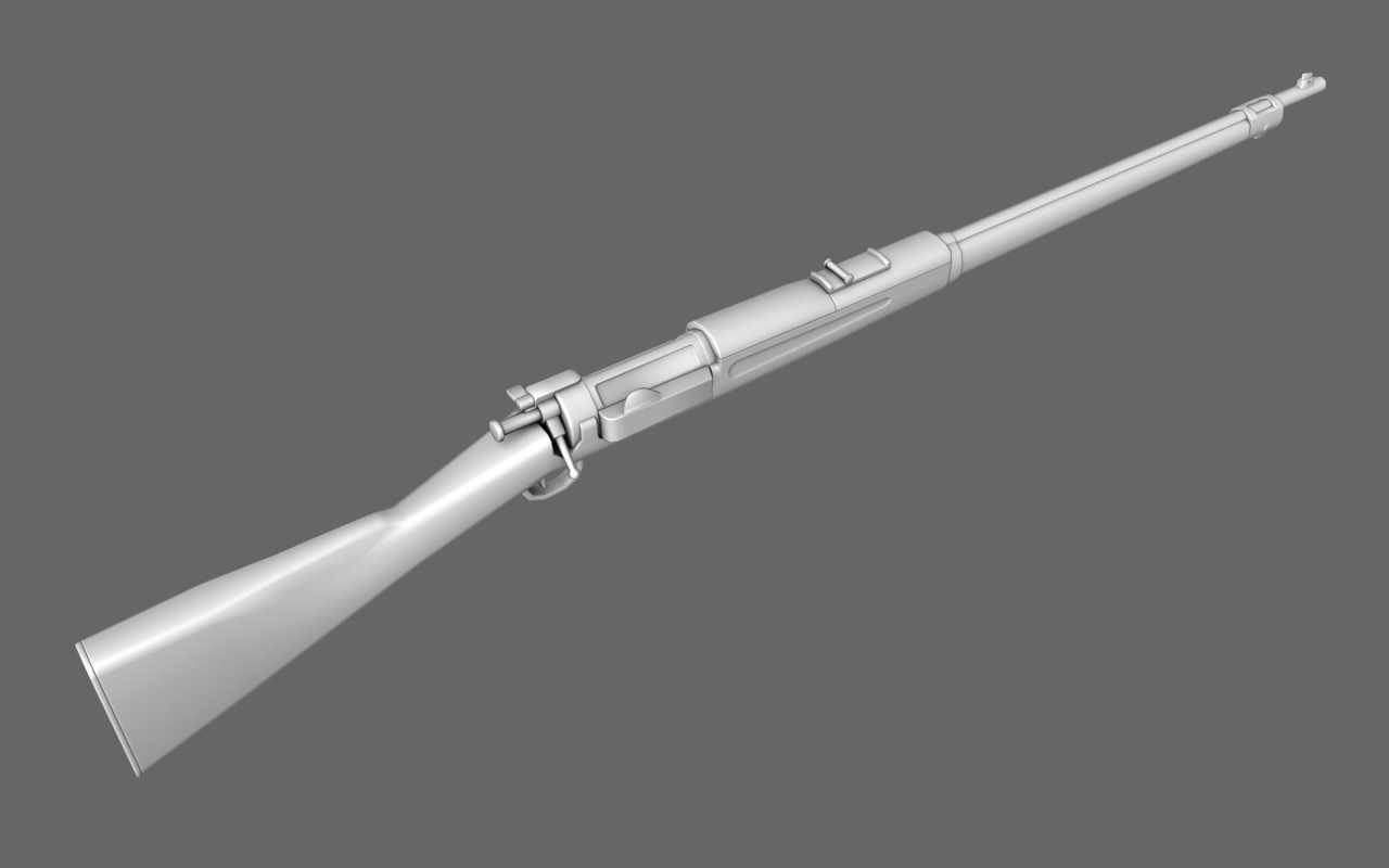 Krag Rifle Free 3D model_2