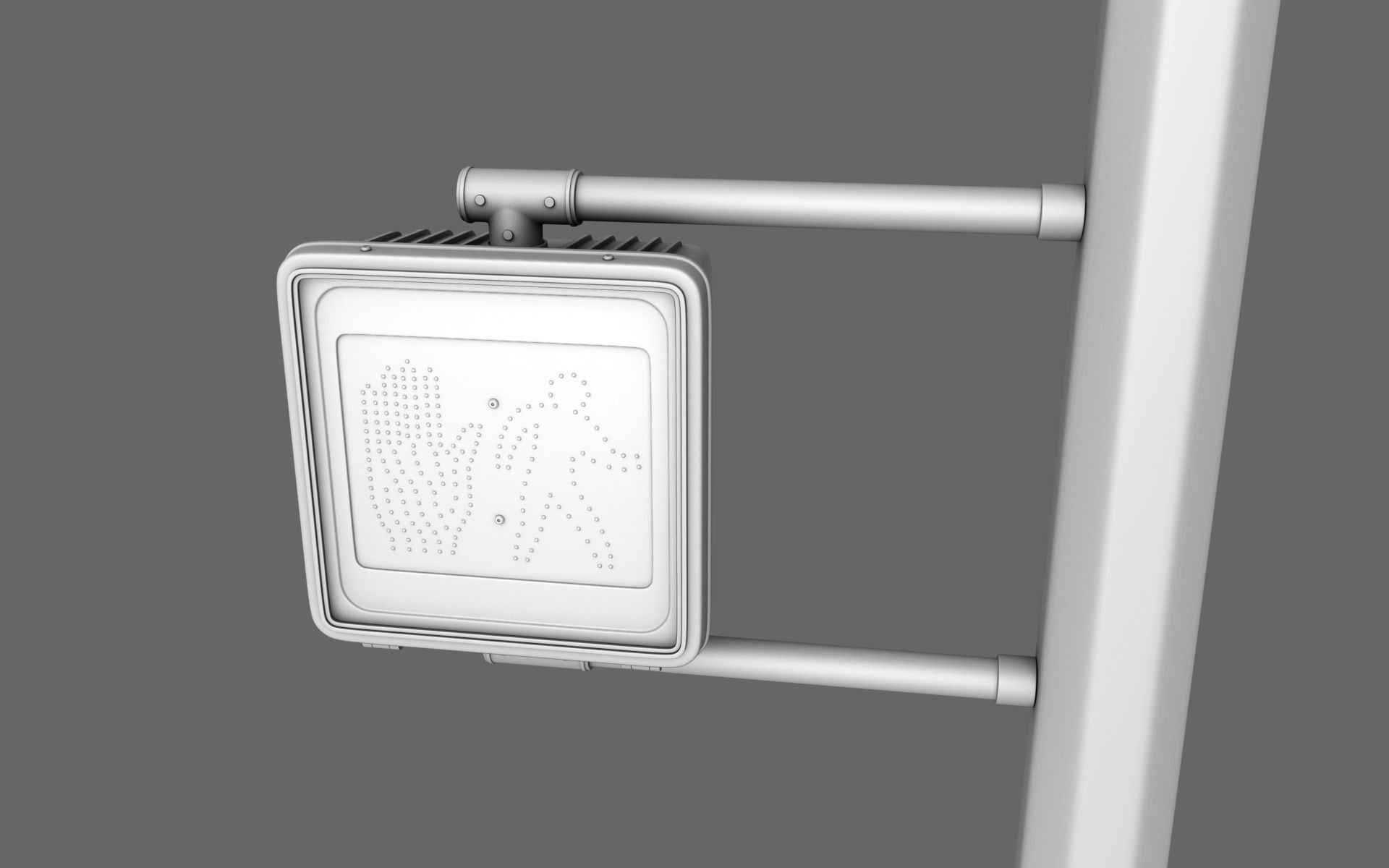 Traffic Light Lamp 3D model_4