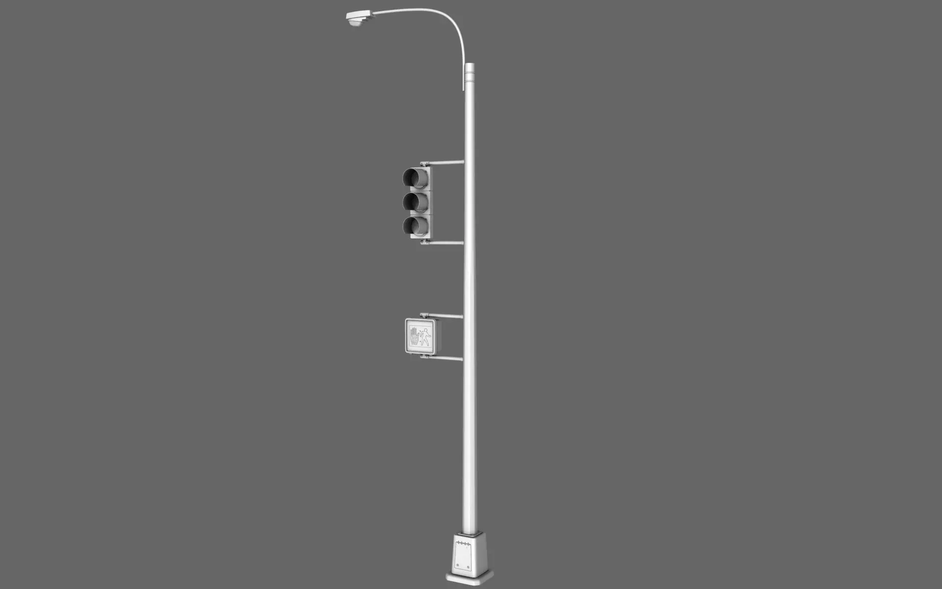 Traffic Light Lamp 3D model_0