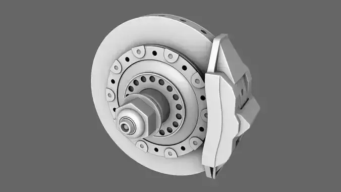 F1 2000 Brake Disc Free 3D model