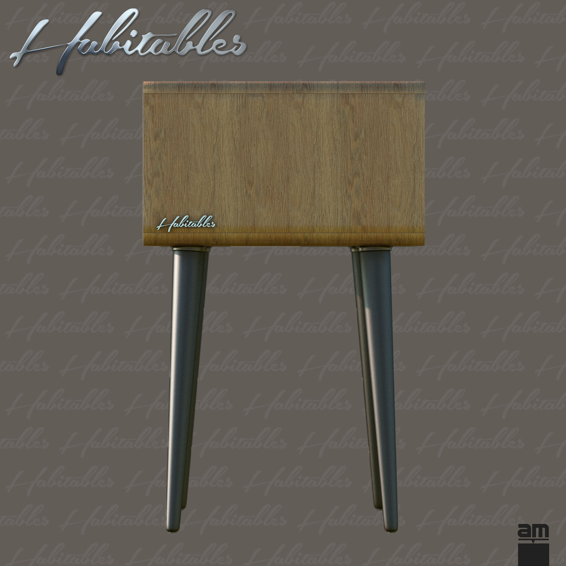 Night Table Retro from Habitables 3D model_7