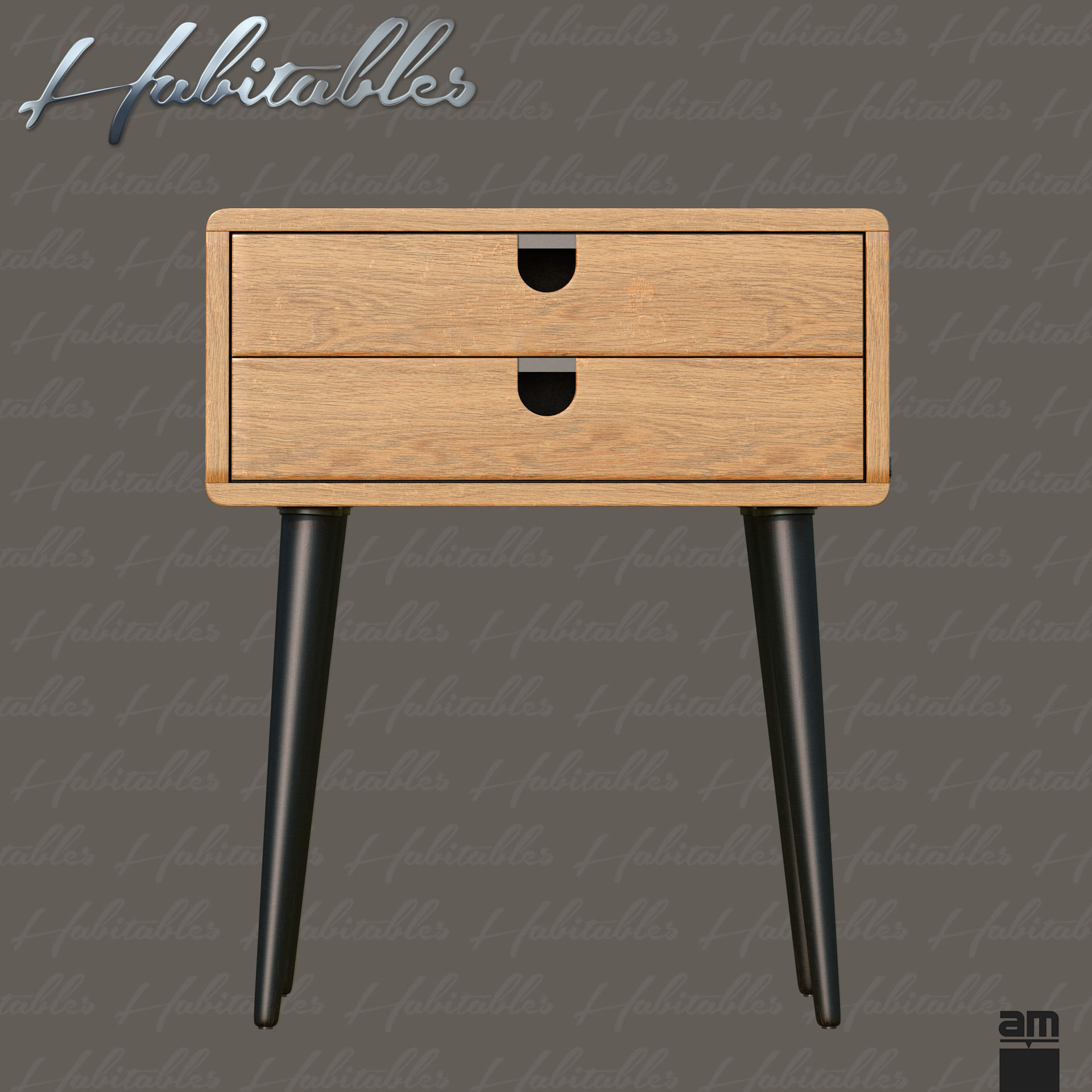 Night Table Retro from Habitables 3D model_6
