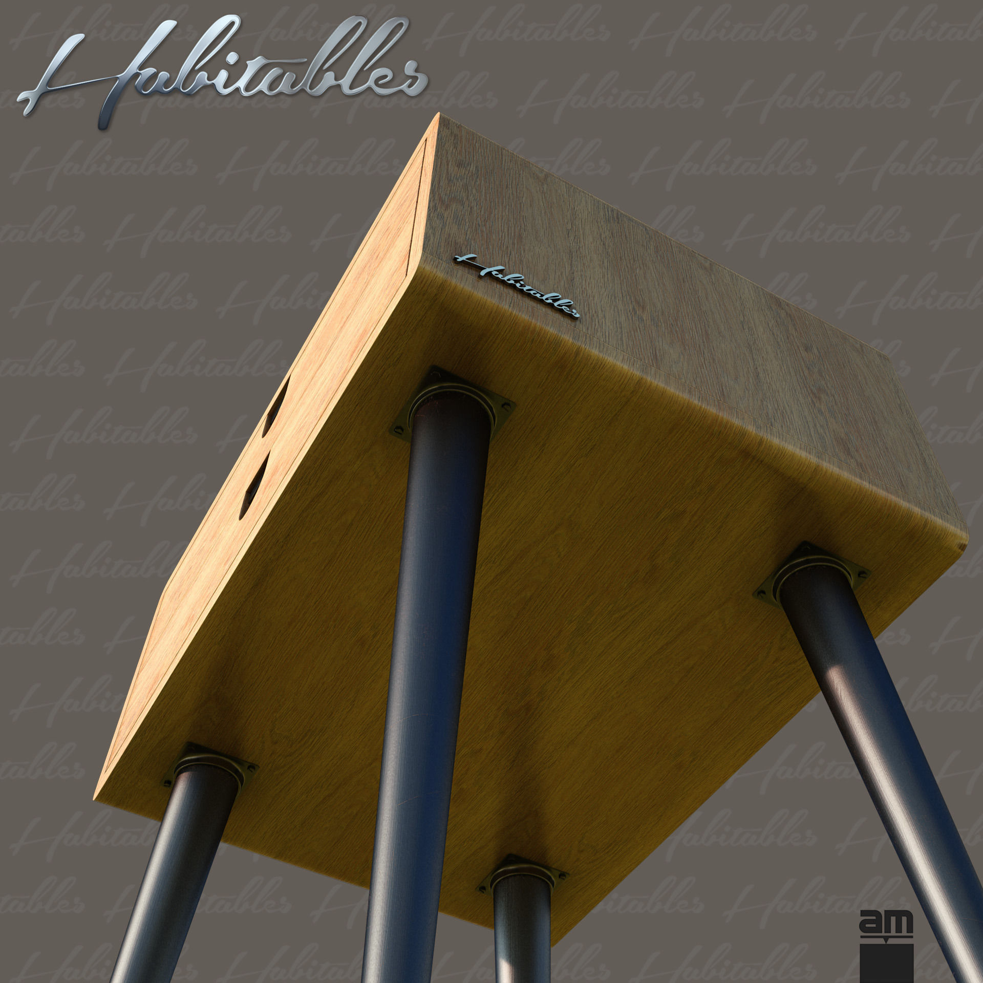 Night Table Retro from Habitables 3D model_8
