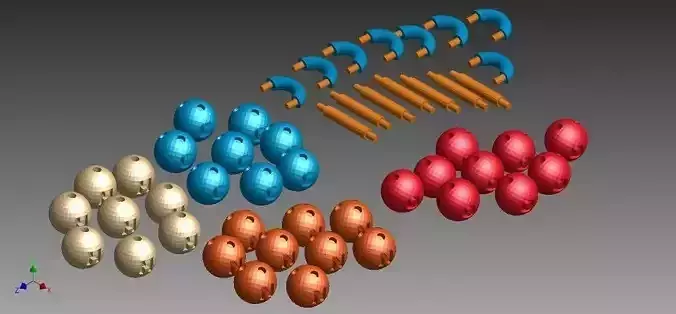 Chemistry Elements Set Free 3D print model