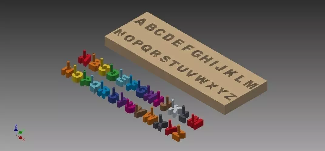 Letter Blocks Free 3D print model_0