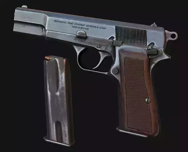 Browning HP Free low-poly 3D model