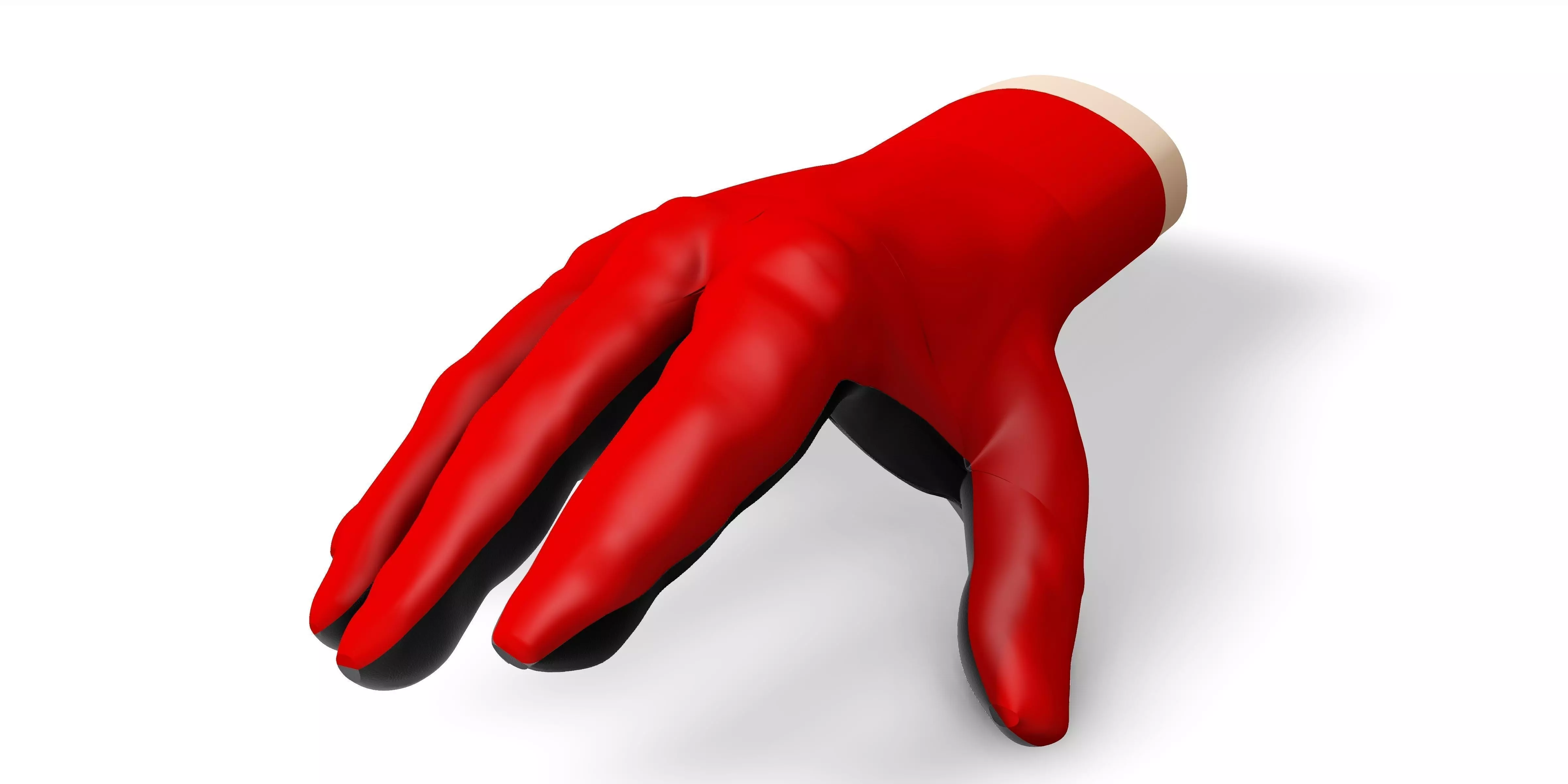 Hand ipt fil   autodesk inventor part file for glove design use Low-poly 3D model_0