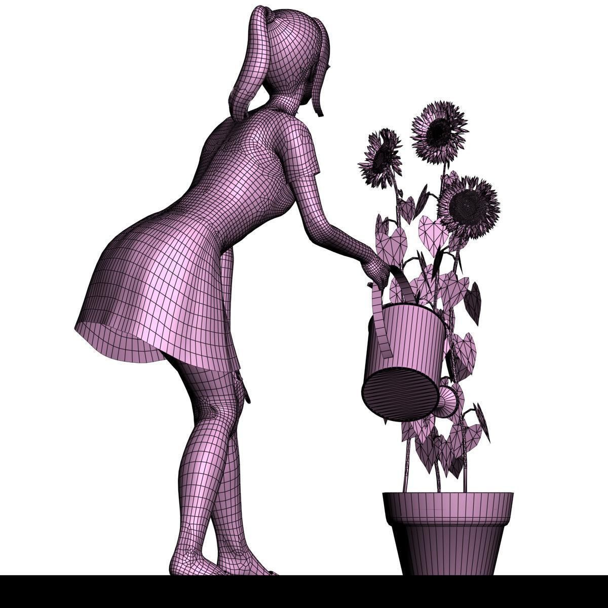 Natsumi dress pose 06 3D model_13